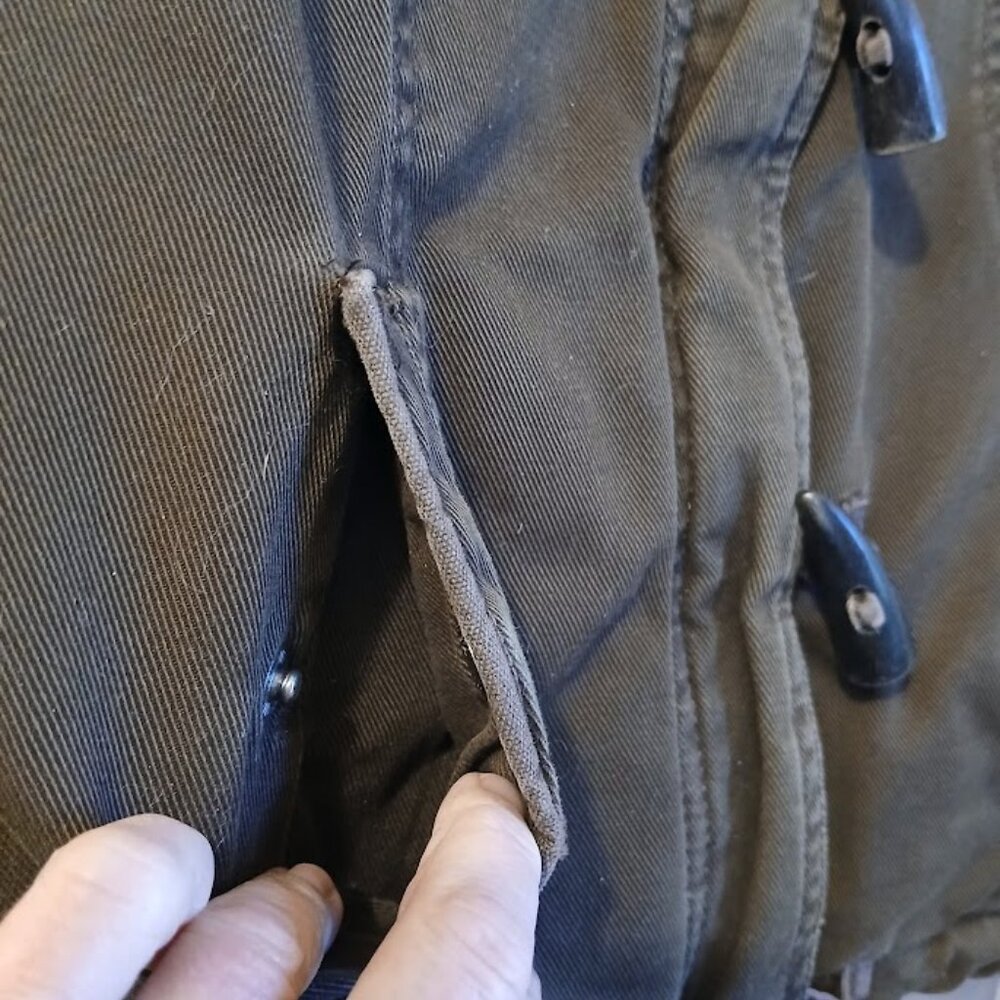 HOLLISTER Bomber Jacket Sherpa Fur Lined XS Brown Winter Coat Very warm & stylis - Picture 5 of 14